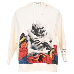 Valentino x Undercover Edition Lovers Hoodie In White Cotton